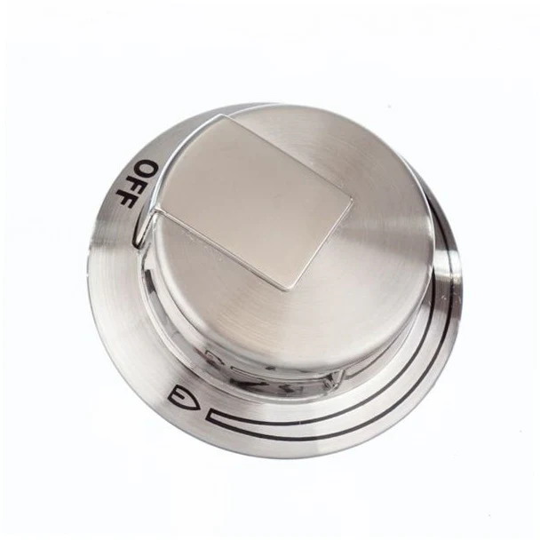 Frigidaire Range /Oven Burner Control Knob (Stainless) - 318905202, Replaces: 7318905202