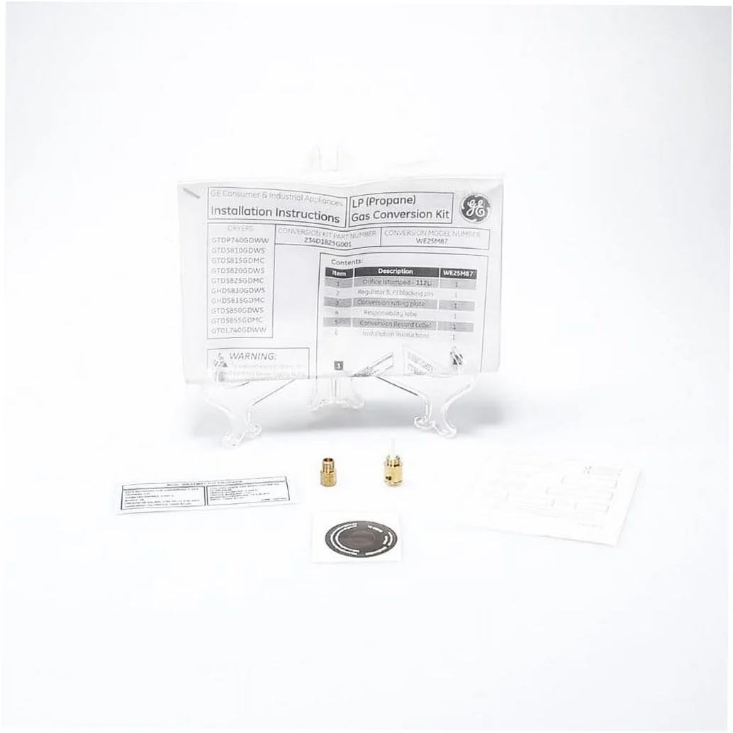 GE Dryer Conversion Kit - WE25M87, Replaces: WW02A00148