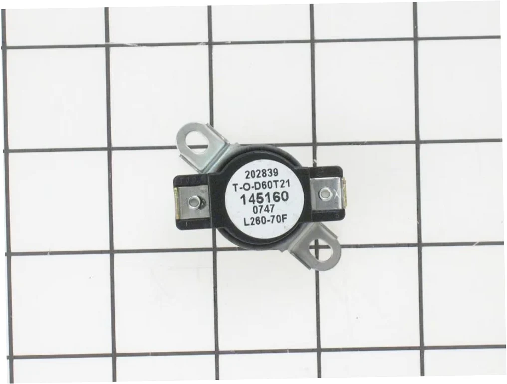 GE Dryer Thermostat - WE4X757, Replaces: WE04X0757