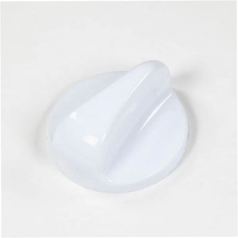 GE Range /Oven Burner Control Knob (White) - WB03T10076, Replaces: WB3T10076