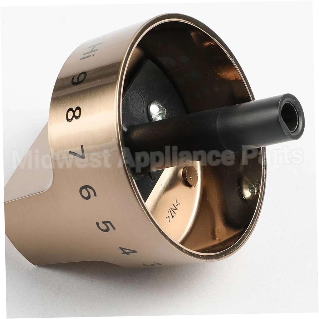 GE Range Burner Knob (Bronze) - WB03X39547, Replaces: WS01L18644