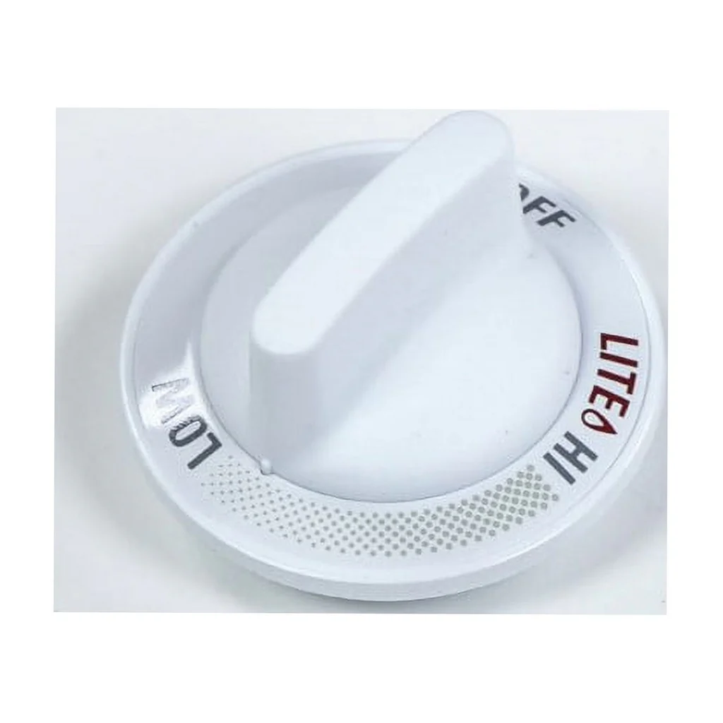 GE Range /Oven Burner Valve Knob (White) - WB3K5296, Replaces: WB03K5296