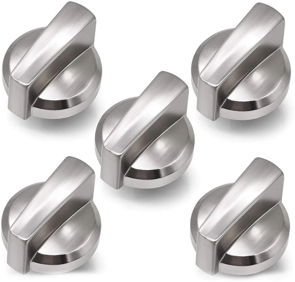 GE Range /Oven Knob Assembly (Stainless) - WB03X25796, Replaces: WB03T10326
