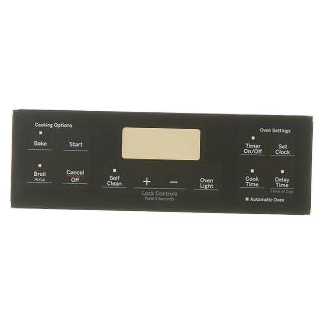GE Range /Oven Overlay (Black) - WB07X25217