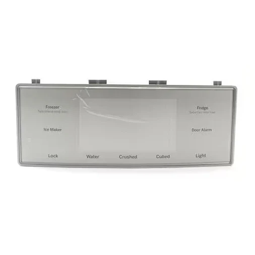 GE Refrigerator Touchpad (Stainless) - WR17X26326, Replaces: WR17X23734