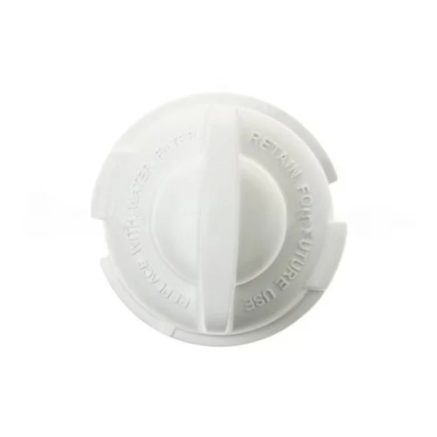GE Refrigerator Water Filter Bypass Plug - WR17X22064, Replaces: WR02X12343