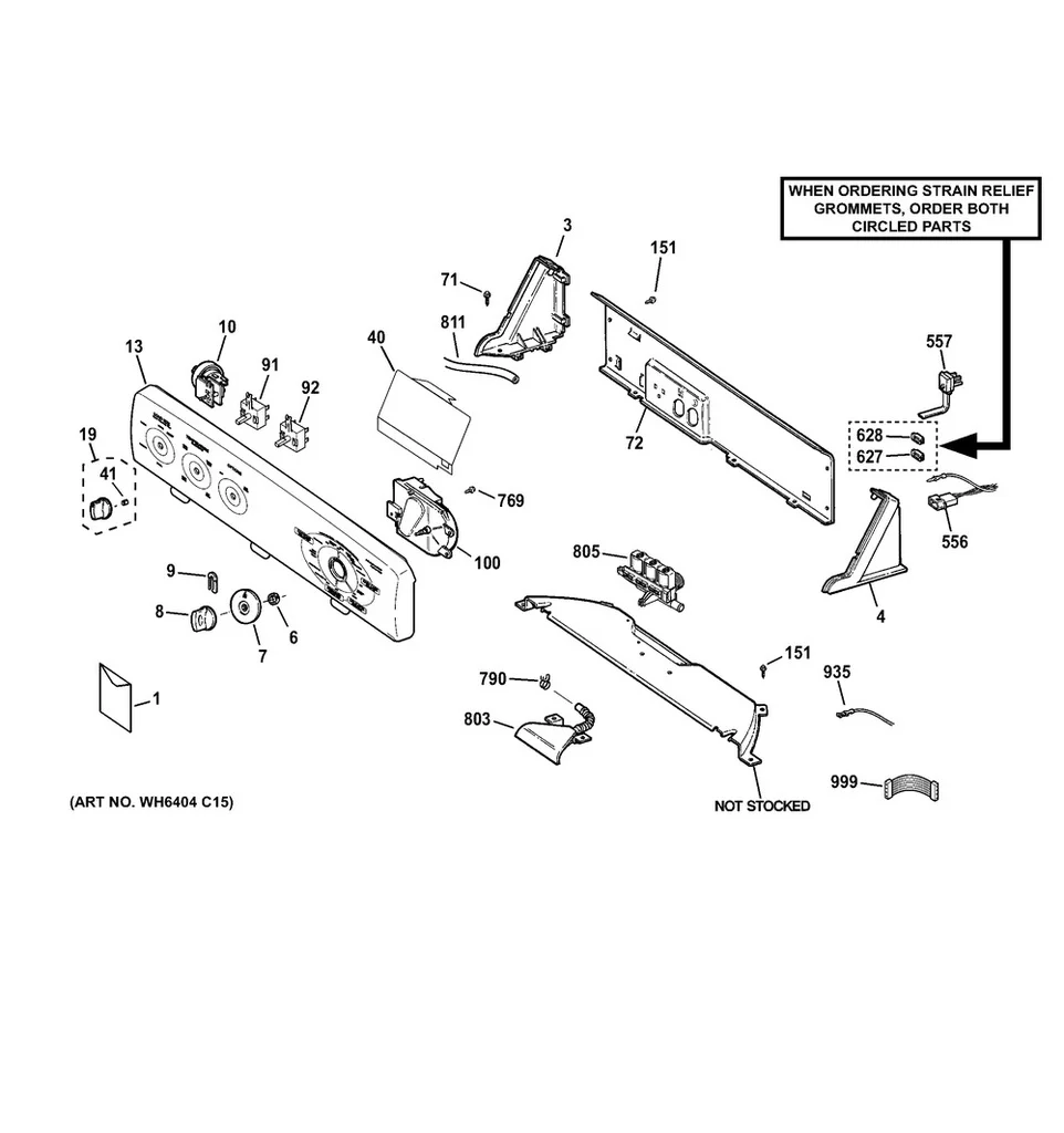 GE Washer Control Knob, White - WG04L01748