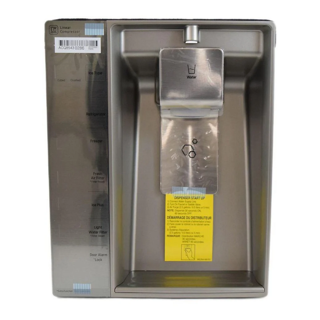 LG Refrigerator Dispenser Front Panel - ACQ85430286, Replaces: ACQ85430254