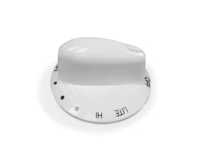 Whirlpool Range /Oven Burner Control Knob (White) - WP74009775, Replaces: 74009775