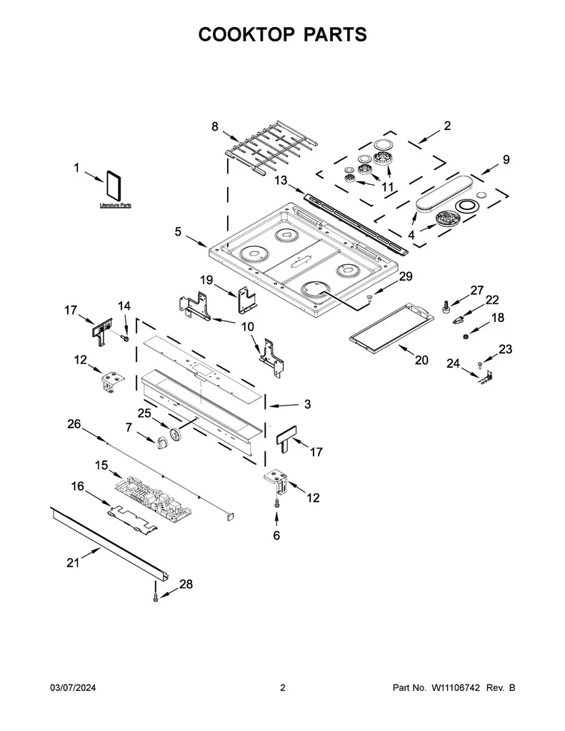Whirlpool Range /Oven Control Board - W11205353, Replaces: W10868154 - Image 2