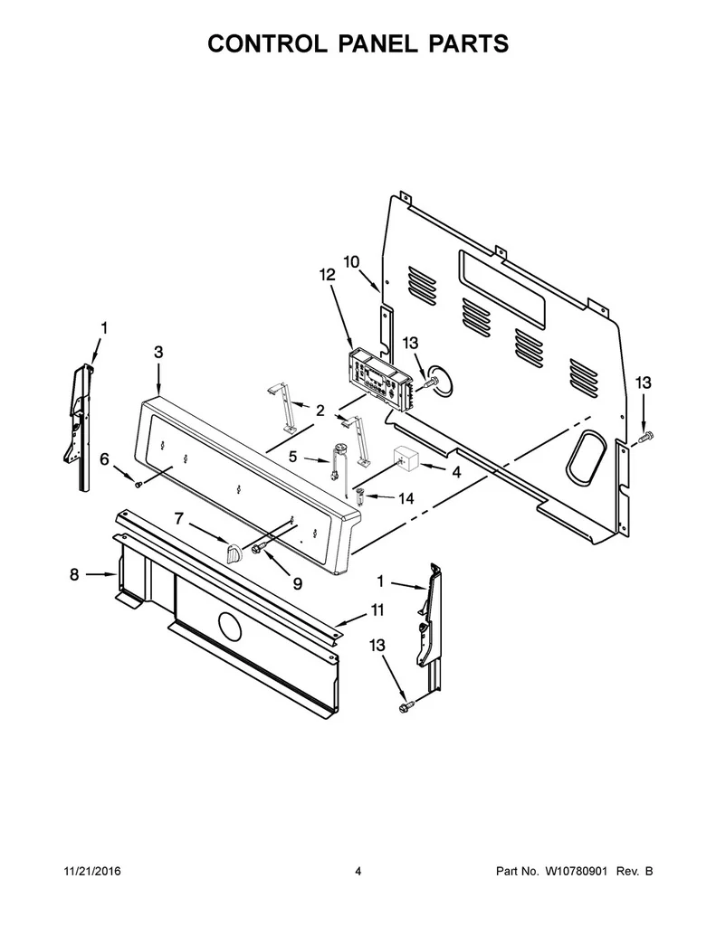 Whirlpool Range /Oven Control Board - WPW10734612, Replaces: W10348622 - Image 2