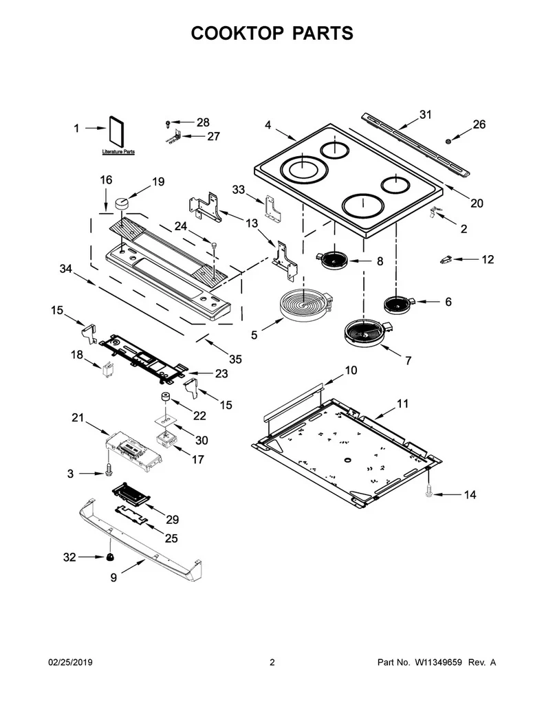 Whirlpool Range /Oven Radiant Surface Element - WPW10275049, Replaces: W10173896 - Image 2