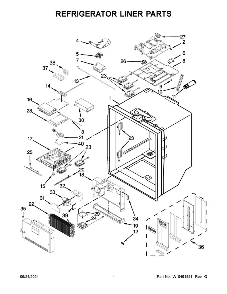 Whirlpool Refrigerator Door Switch (Normally Closed) - W11384469, Replaces: 1021