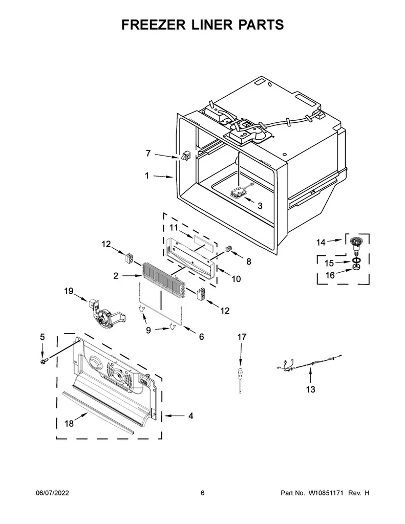 Whirlpool Refrigerator Icebox Fan Assembly - W11407678, Replaces: W10685479 - Image 2
