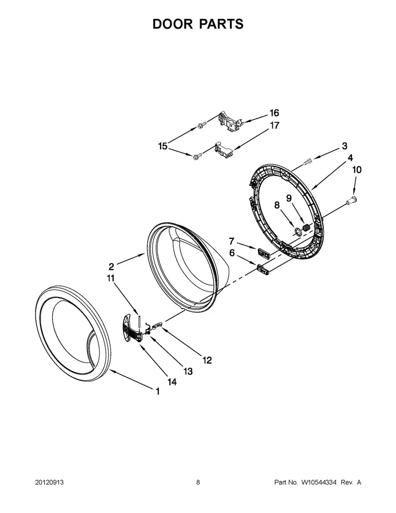 Whirlpool Washer Door Latch - WPW10192995, Replaces: W10192995 - Image 2